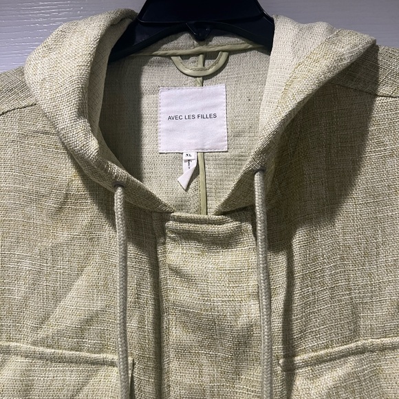 Avec Les Filles Green Hooded Jacket - Picture 4 of 4